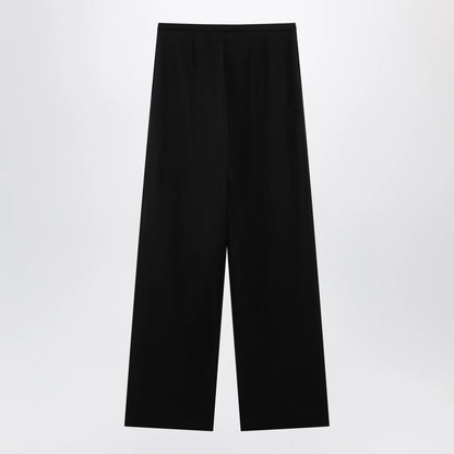 GUCCI Oversized lightweight wool trousers in black