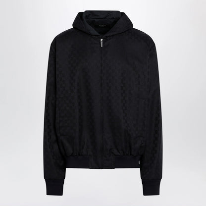 GUCCI Ultramarine GG cotton canvas zip hooded jacket
