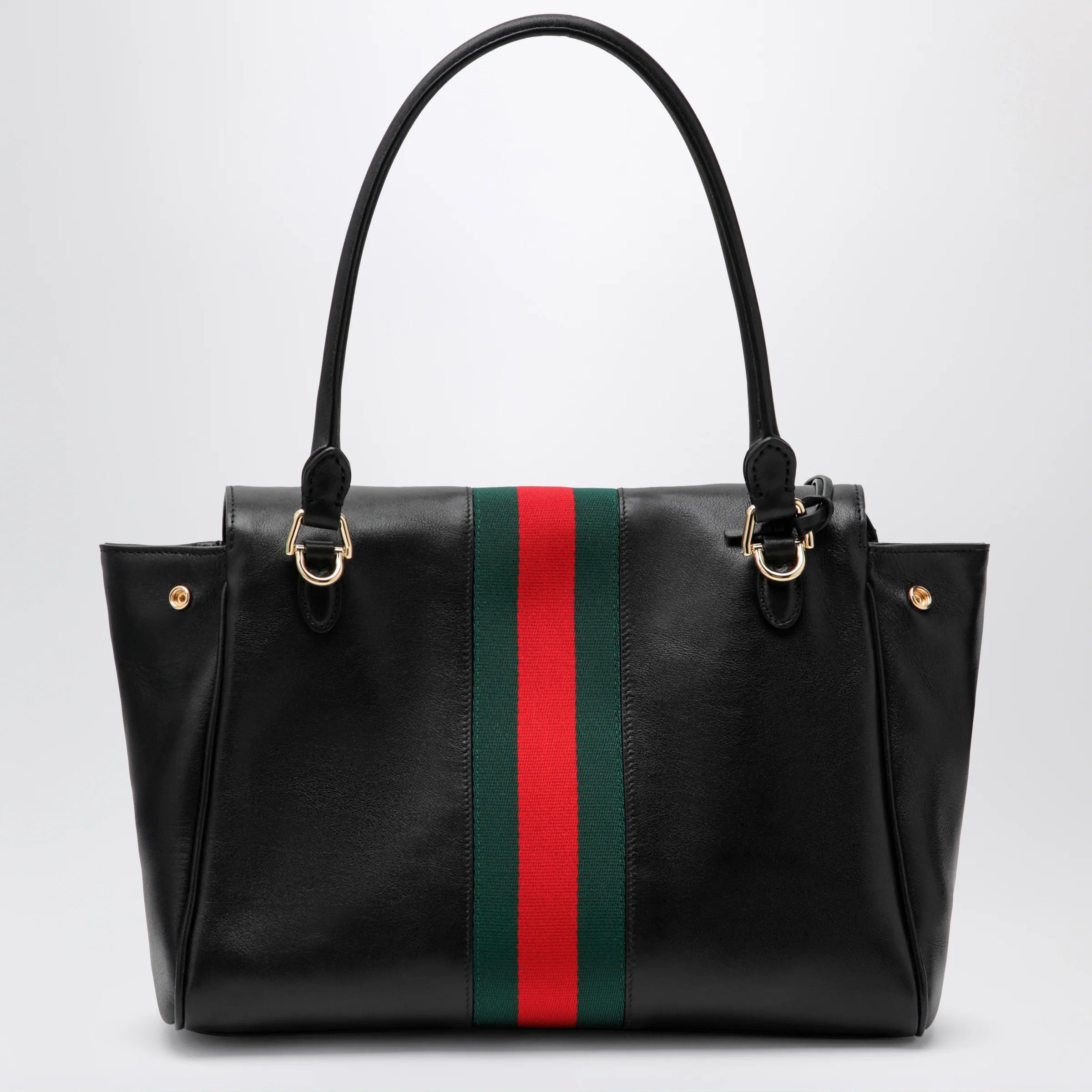 GUCCI Paparazzo medium top-handle bag in soft black leather