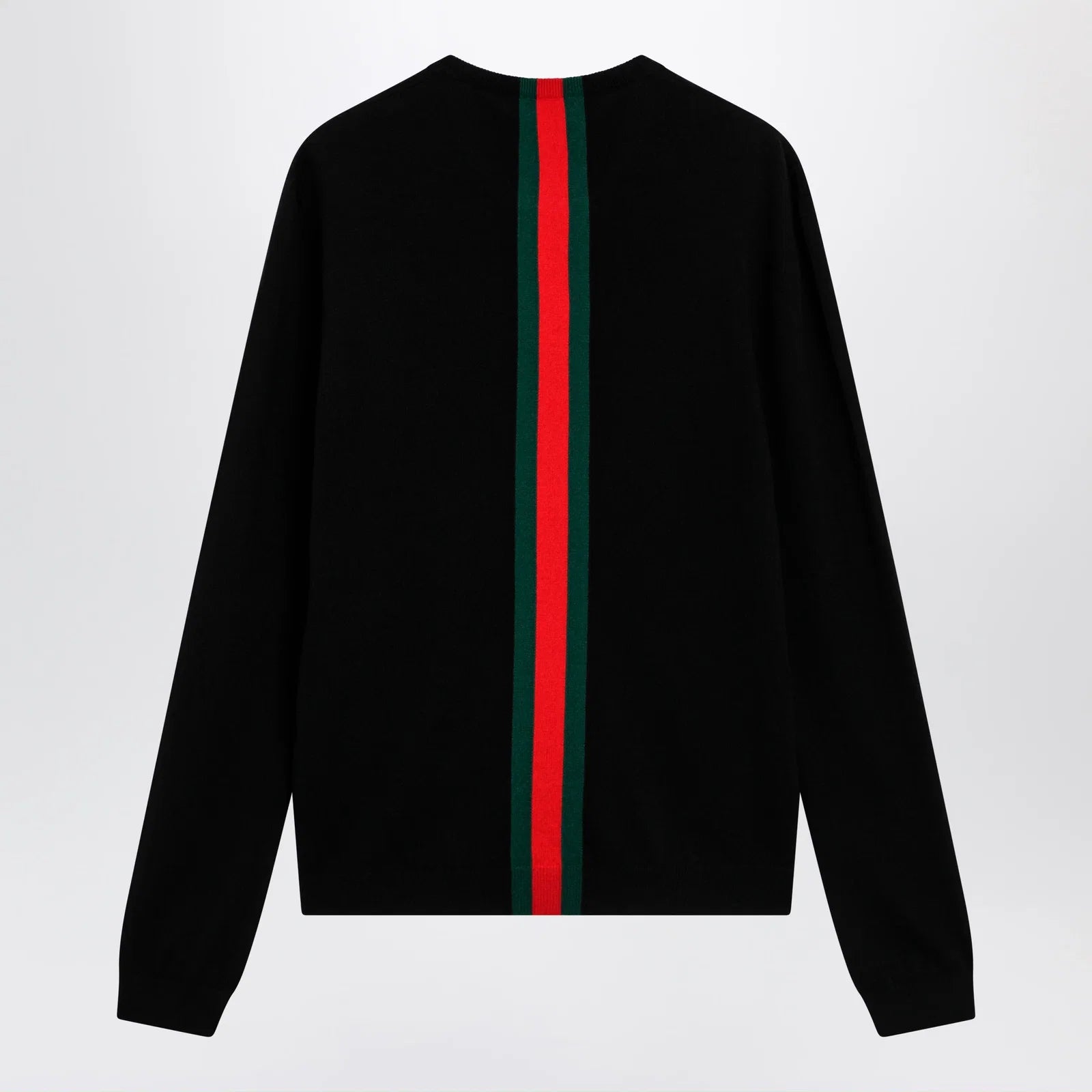 Gucci cashmere sweater with Web motif in black