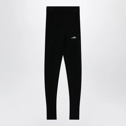 Balenciaga Black Techwear viscose leggings