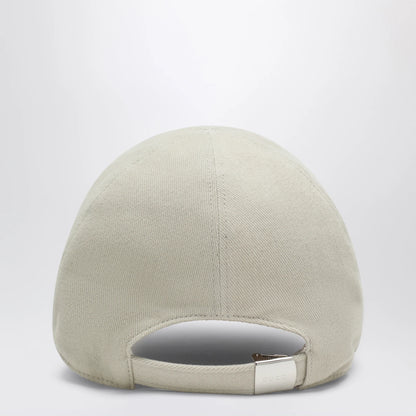 GUCCI Beige cotton baseball cap with embroidered logo