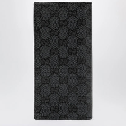 GUCCI Essence Classic long wallet in black GG fabric