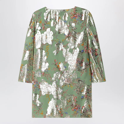 Valentino Green printed lurex shirt