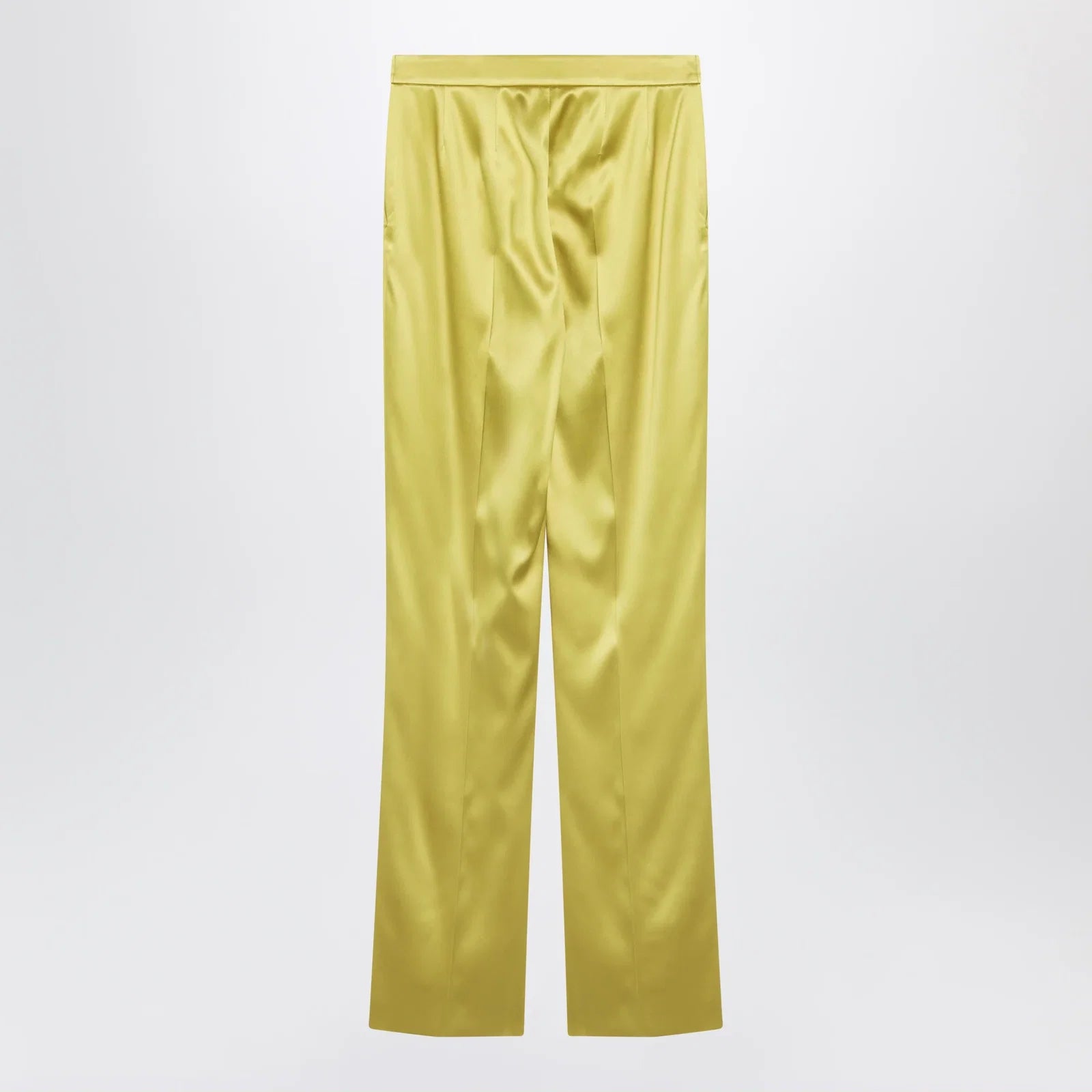 Valentino Avocado-colored trousers in shiny silk blend