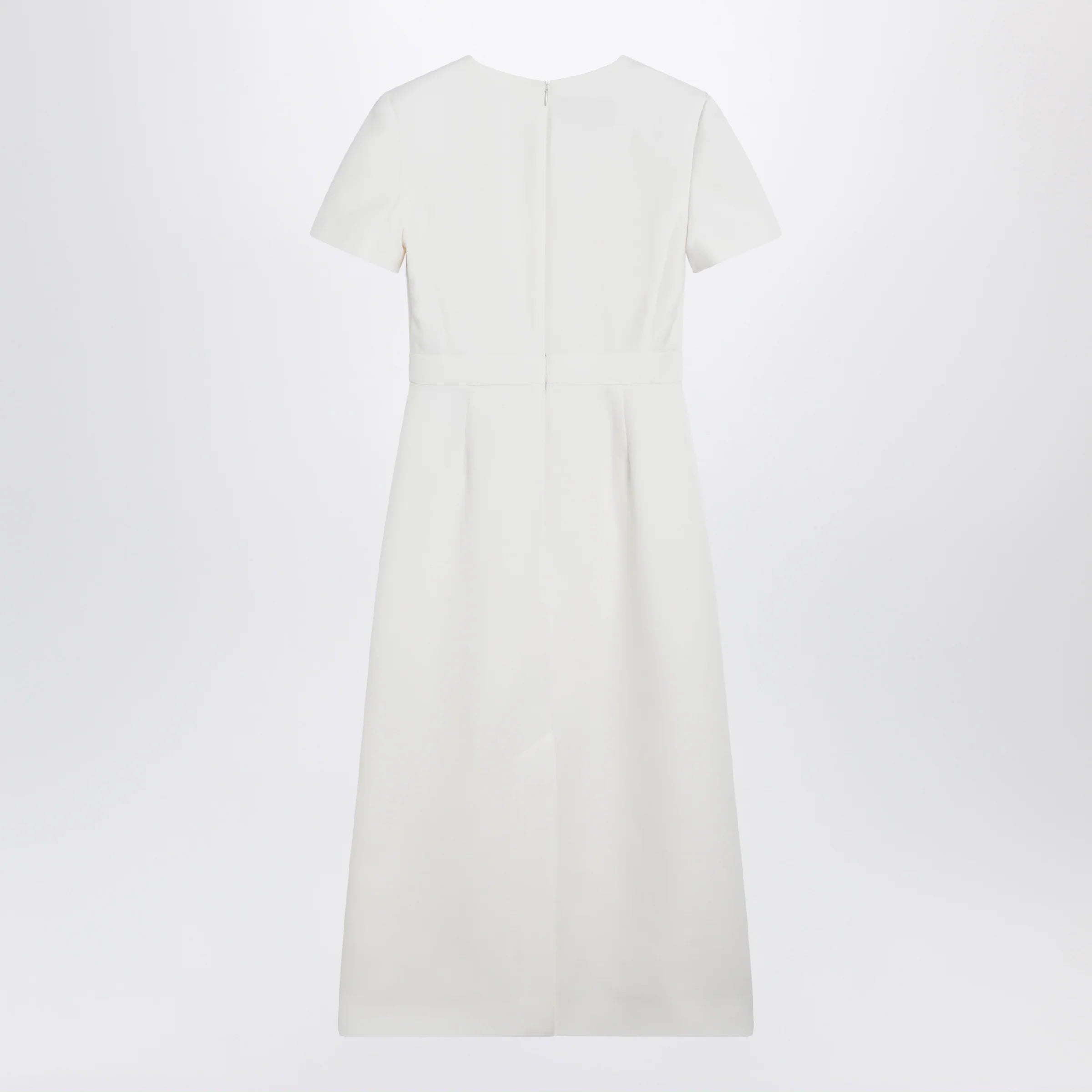 Valentino Embroidered crepe evening dress in ivory