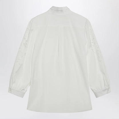 Valentino White shirt with Sangallo embroidery