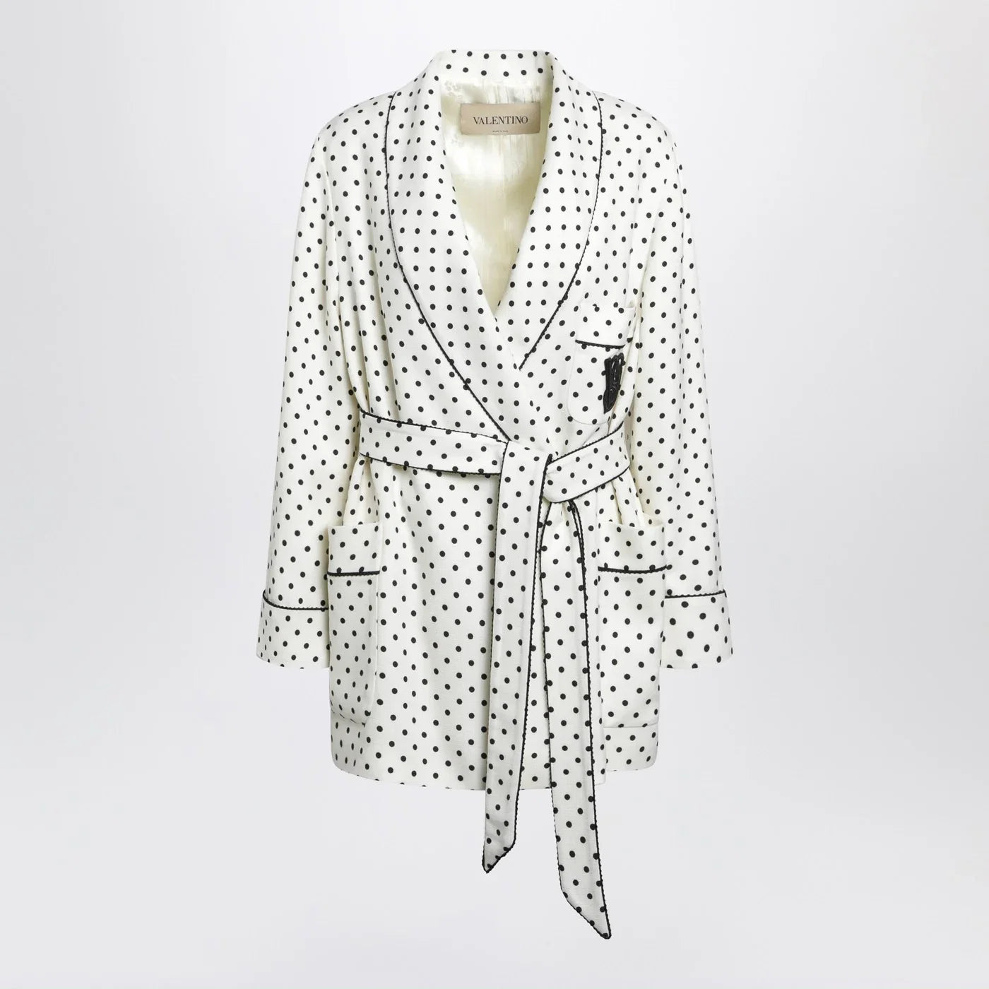 Valentino Supergrain jacket with Plusdepois print