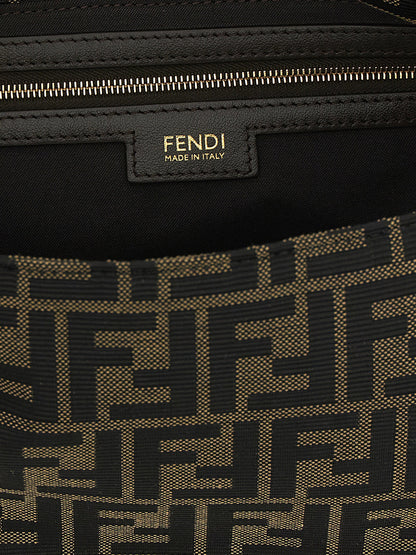 Fendi Brown Flap 26325 Shoulder Bag