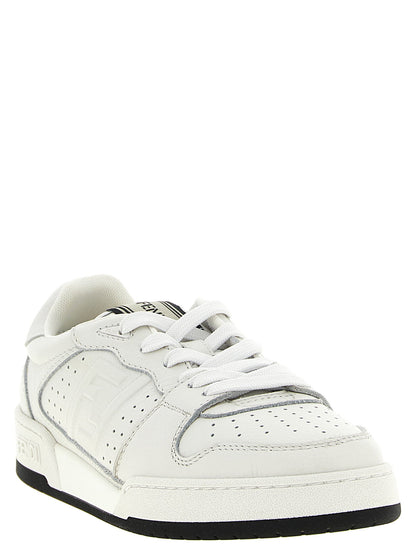 White Fendi Match Sneakers