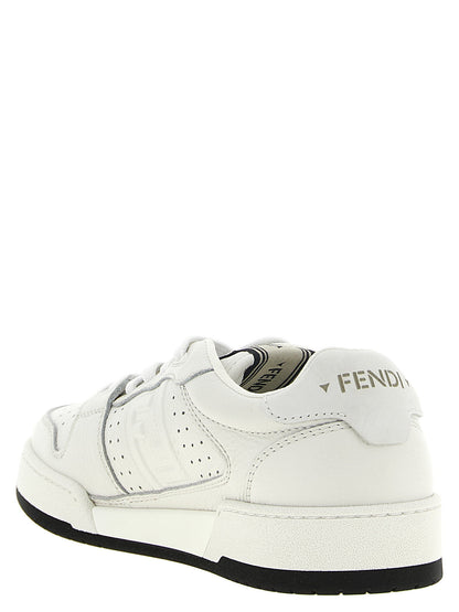 White Fendi Match Sneakers