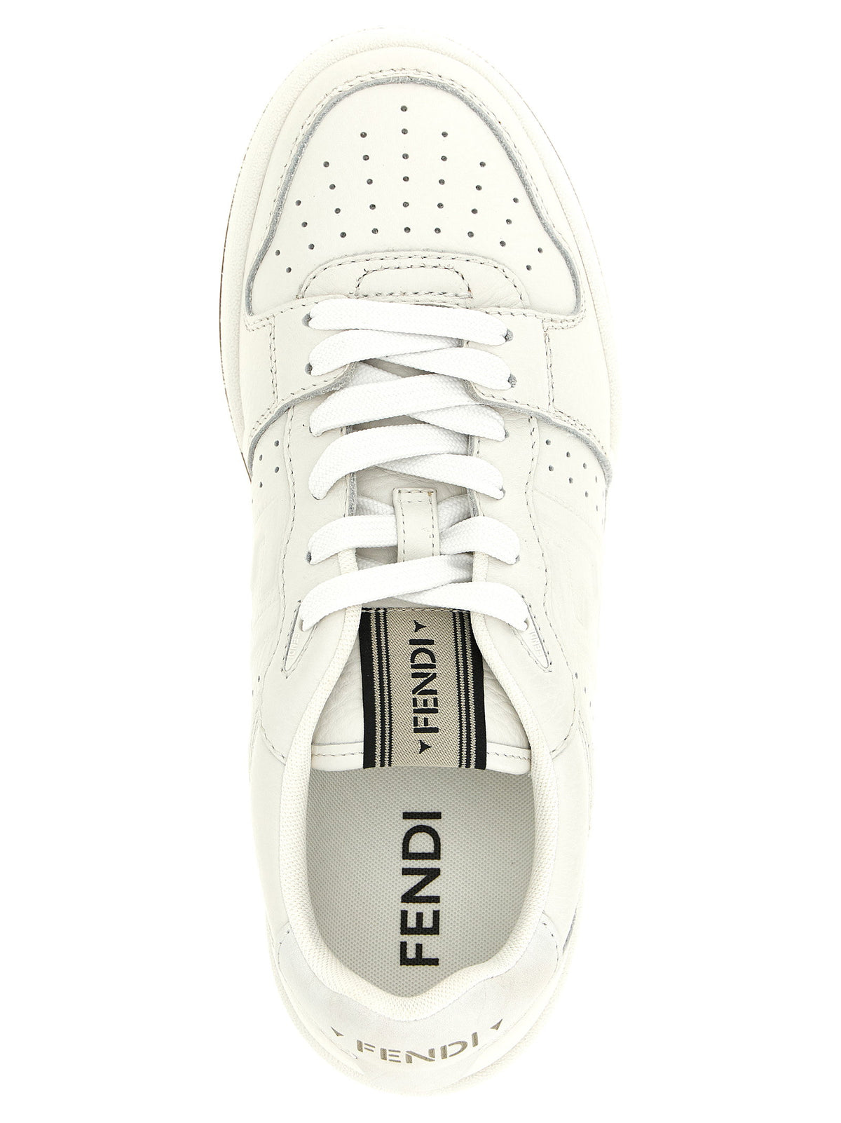 White Fendi Match Sneakers
