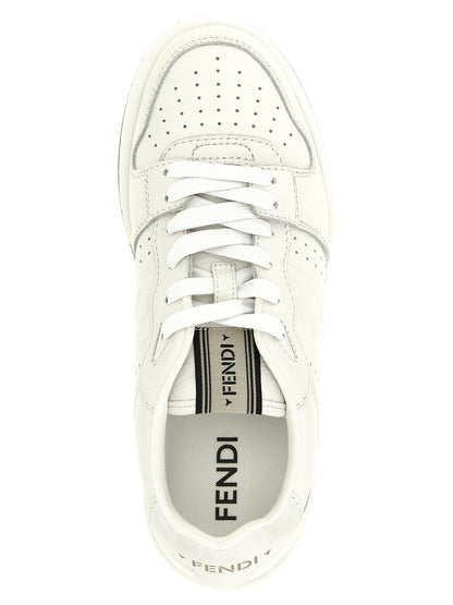 White Fendi Match Sneakers