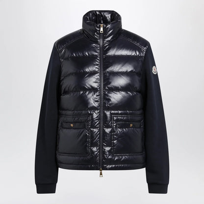Moncler Navy Padded Zip-Up Sweatshirt
