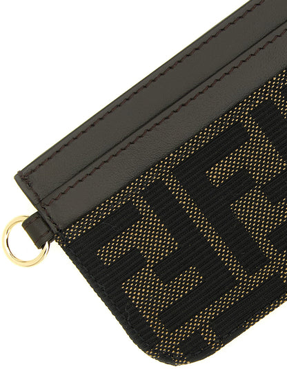 Fendi Ff Jacquard Cardholder