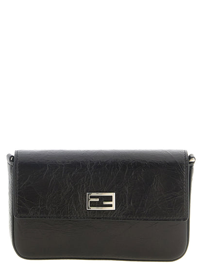 Fendi Black Tube Wallet On Chain