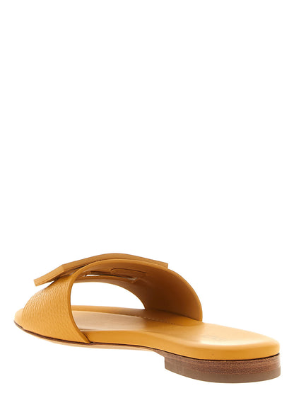 Fendi Yellow Tube Slides