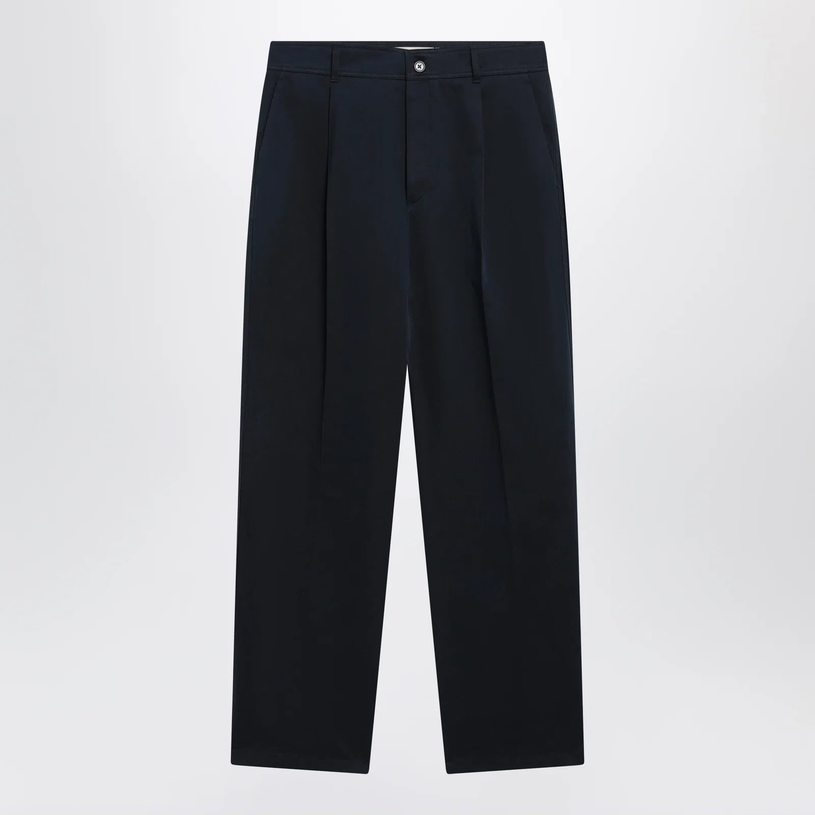 Valentino Navy blue cotton trousers