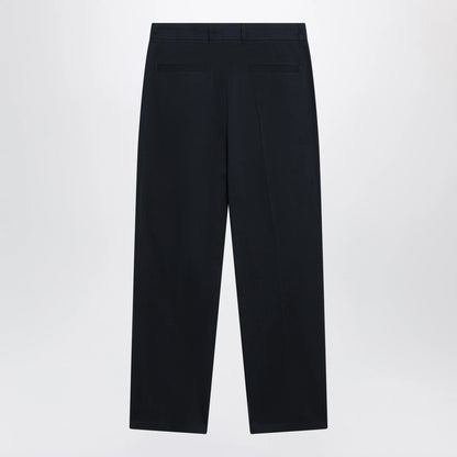 Valentino Navy blue cotton trousers