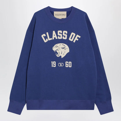 Valentino Blue sweatshirt with Panther print