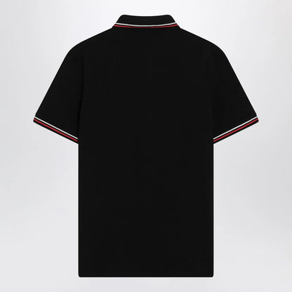 Valentino Black polo shirt with Vlogo Signature