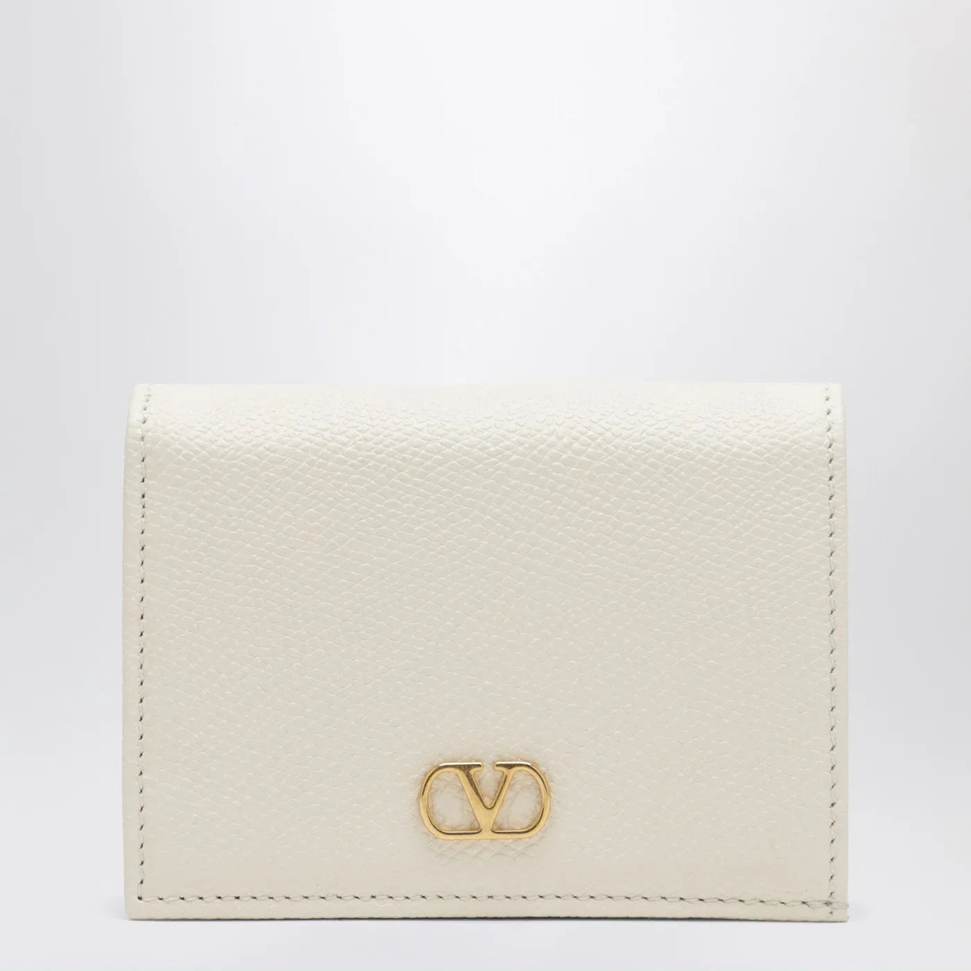 Valentino Garavani VLogo Signature ivory leather wallet