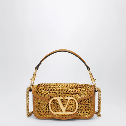 Valentino Garavani Small woven Locò bag with VLogo Signature