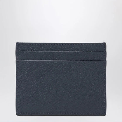 Valentino Garavani Vlogo Signature blue card holder