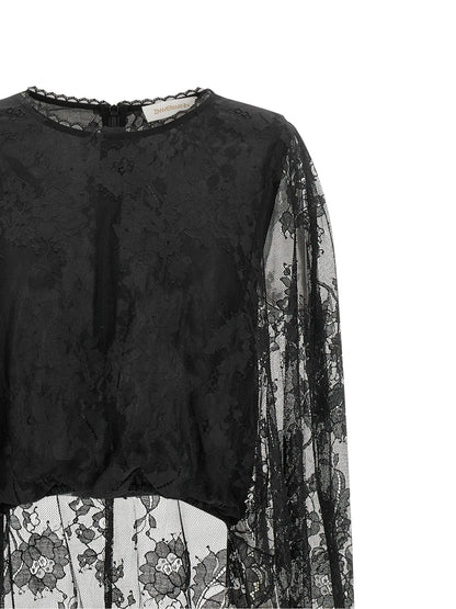 Zimmermann Valiant Lace Caped Top Top