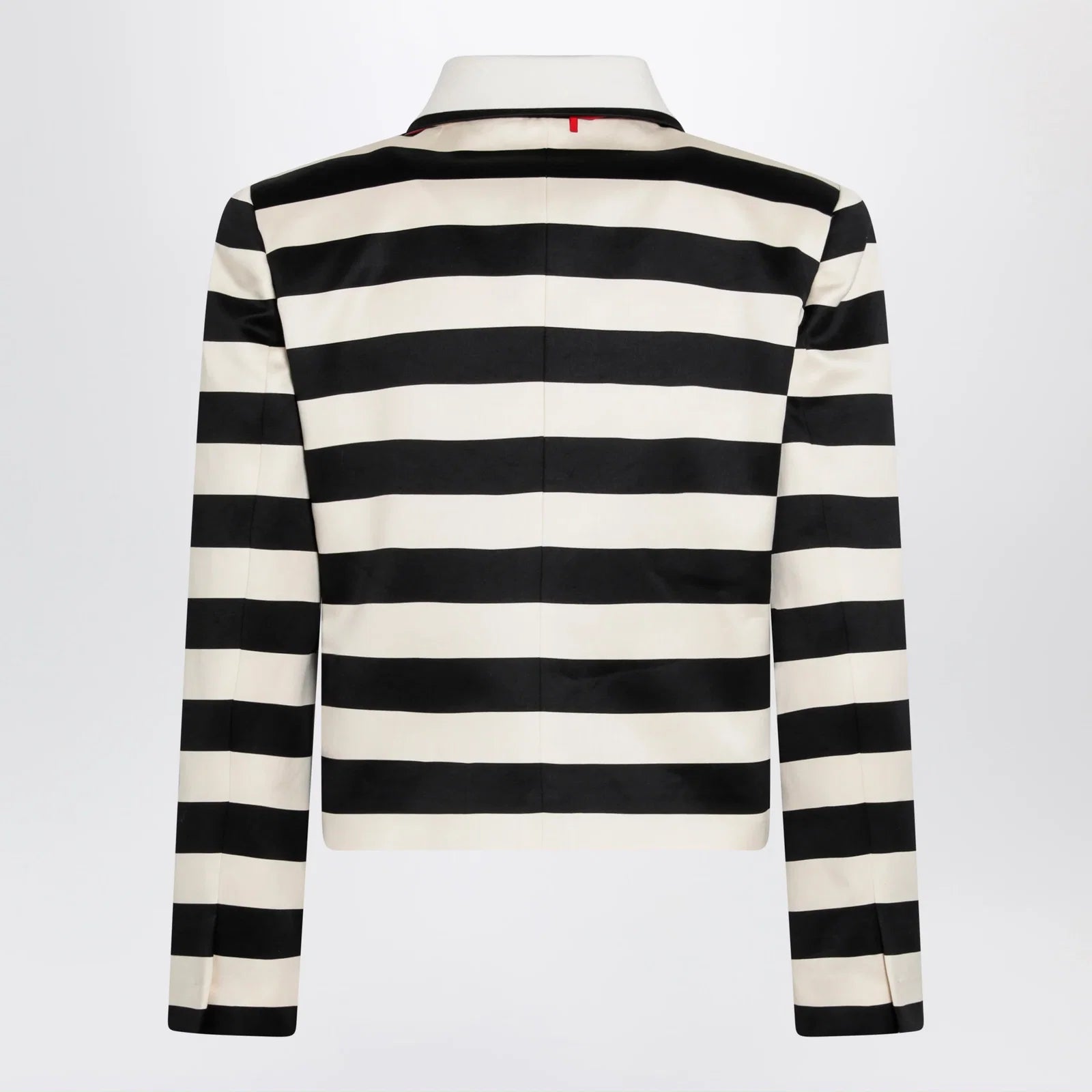 Valentino Vanilla/black striped jacket with maxi bow