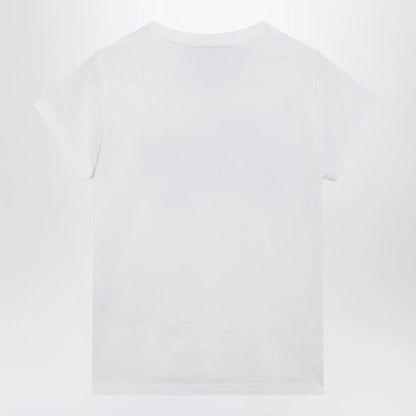 Valentino White cotton T-shirt with logo print
