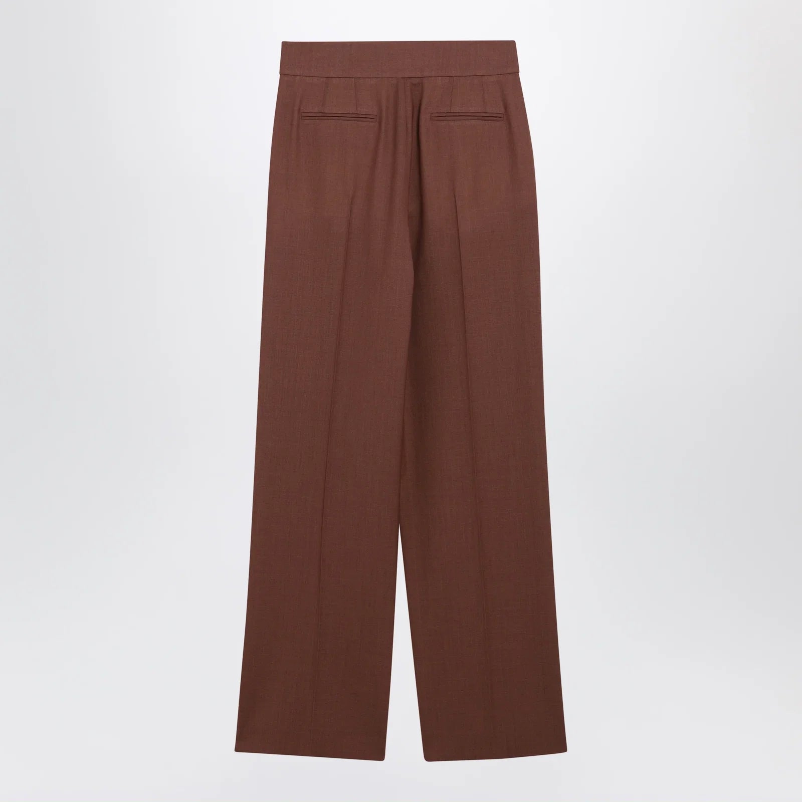 Valentino Light Brown Wool Trousers