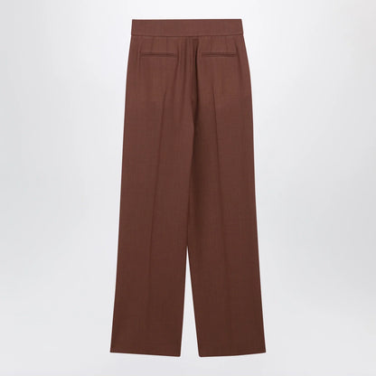 Valentino Light Brown Wool Trousers