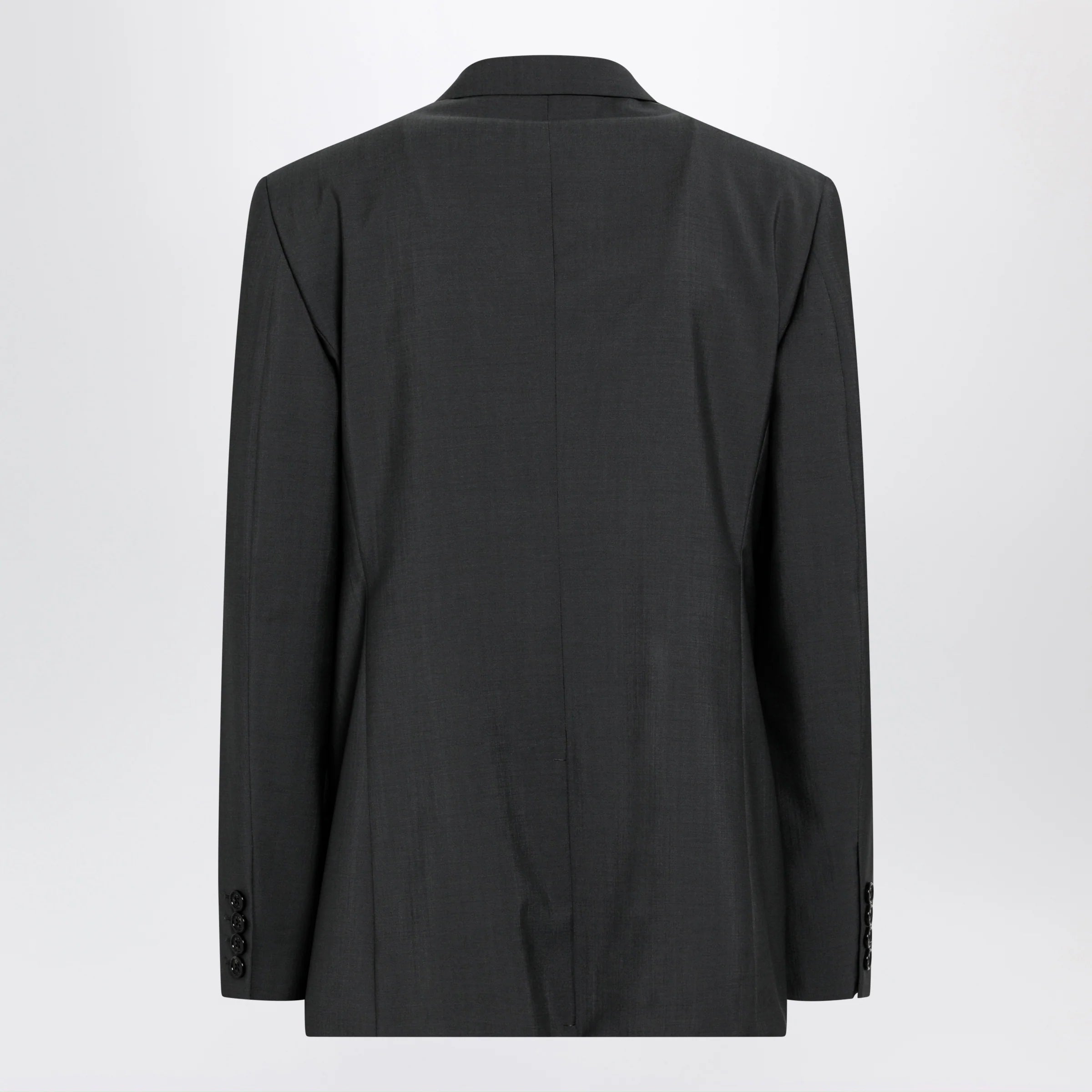 Valentino Single-breasted wool and mohair jacket in black