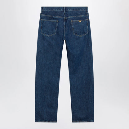 Valentino Blue jeans with Vlogo detail