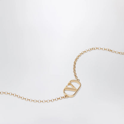Valentino Garavani VLogo Signature bracelet in gold-tone brass