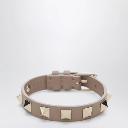 Valentino Garavani Rockstud bracelet in powder pink leather