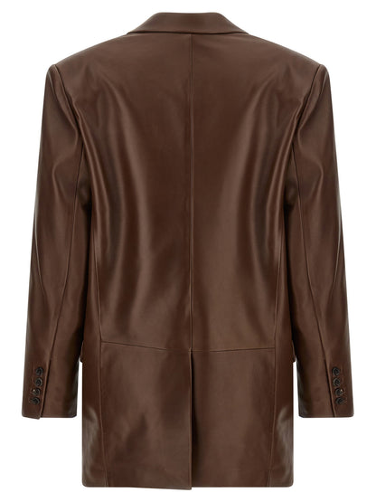 Saint Laurent Leather Blazer