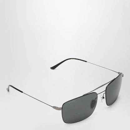 GUCCI Ruthenium Metal Navigator Sunglasses