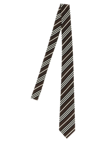 Saint Laurent Diagonal Striped Tie