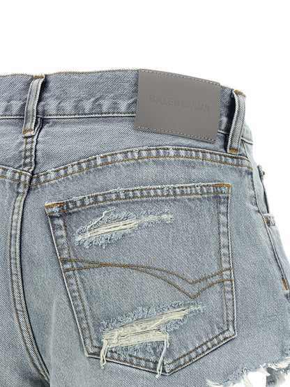 Balenciaga Denim Shorts