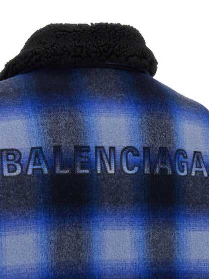 Balenciaga Flannel Bomber Jacket