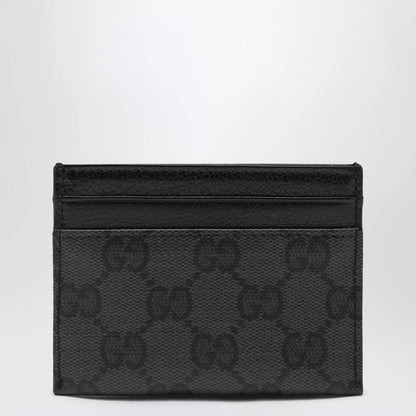 GUCCI Essence Classic card holder in black GG canvas