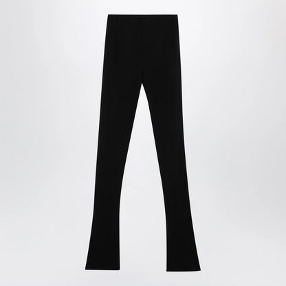 GUCCI Black trousers in viscose crêpe jersey