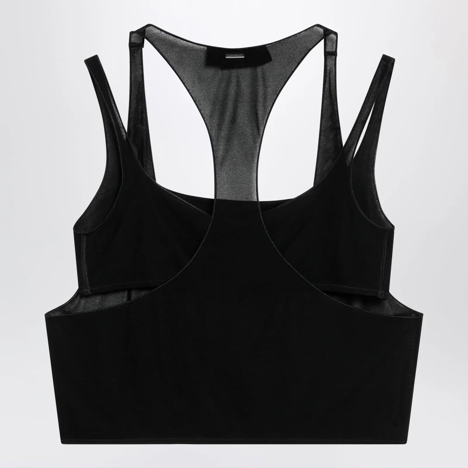 GUCCI Black lightweight crêpe jersey bralette set