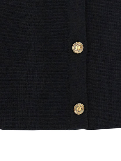 Saint Laurent Cassandre Medallion Cardigan