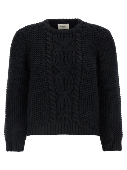 Saint Laurent Wool Sweater With Processing
