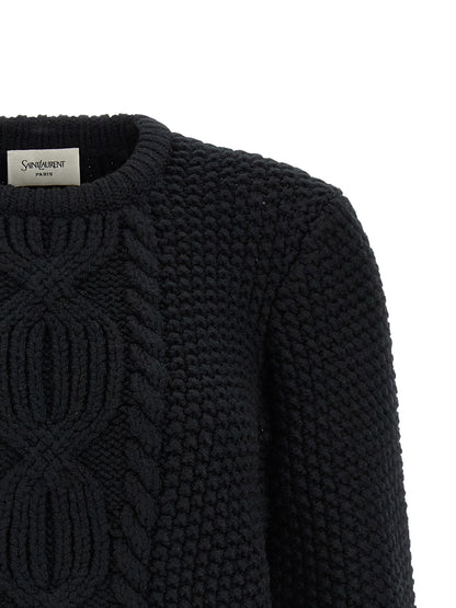 Saint Laurent Wool Sweater With Processing