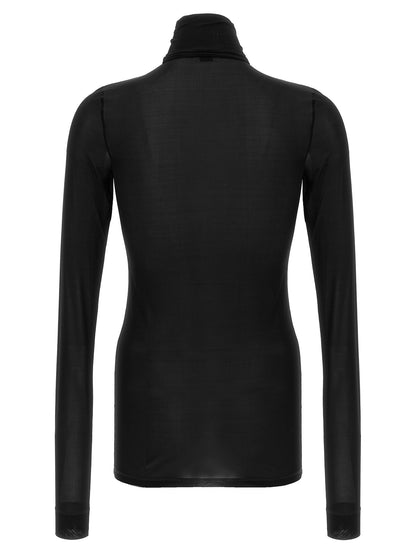 Saint Laurent Semi-transparent Turtleneck Sweater