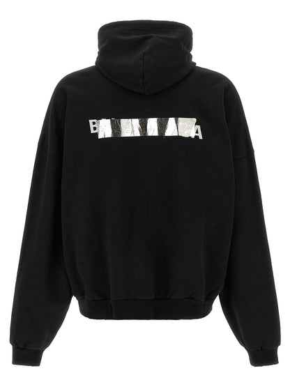Balenciaga Silver Tape Hoodie